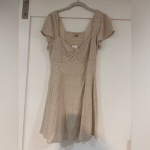 Abercrombie & Fitch twist front linen mini.